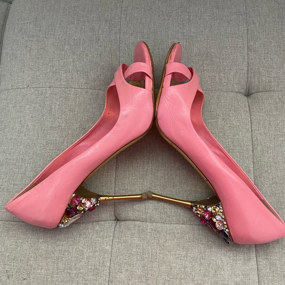 Miu Miu Pink Embellished Heels - Picture 12 of 15